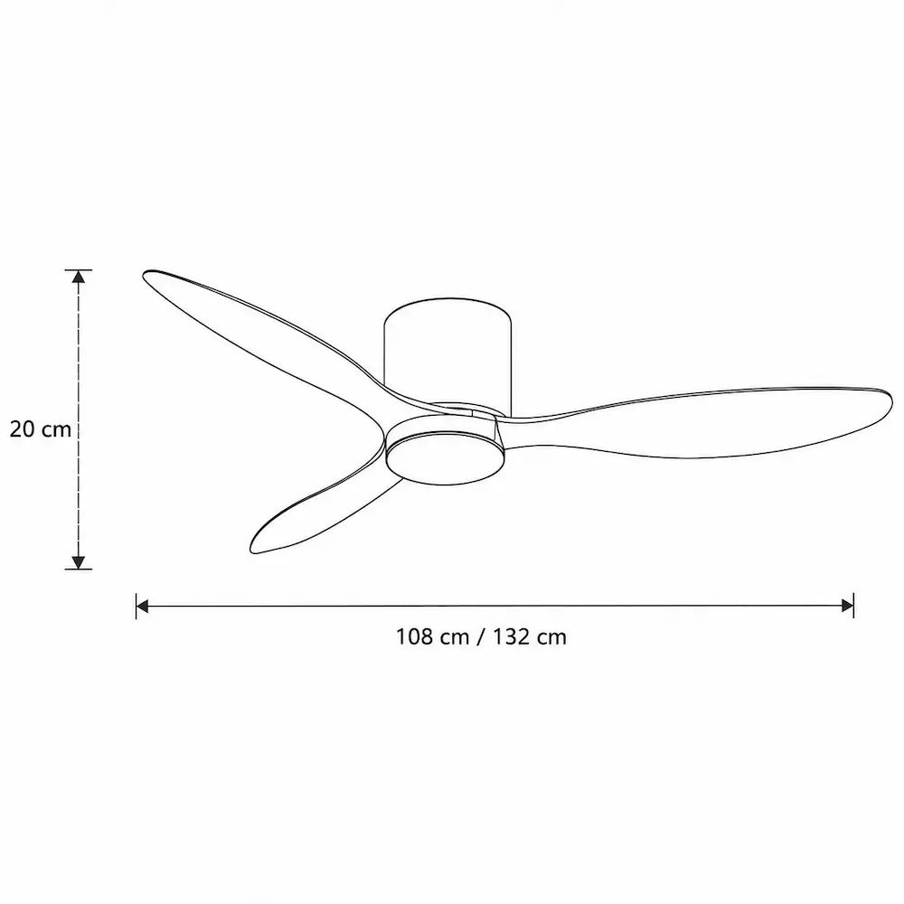 Dimensions ventilateur plafond silencieux moderne