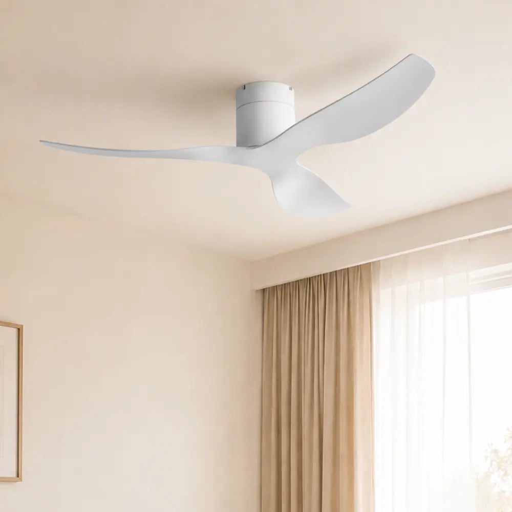 Ventilateur de plafond silencieux ELIO - Blanc moderne, sans lumière
