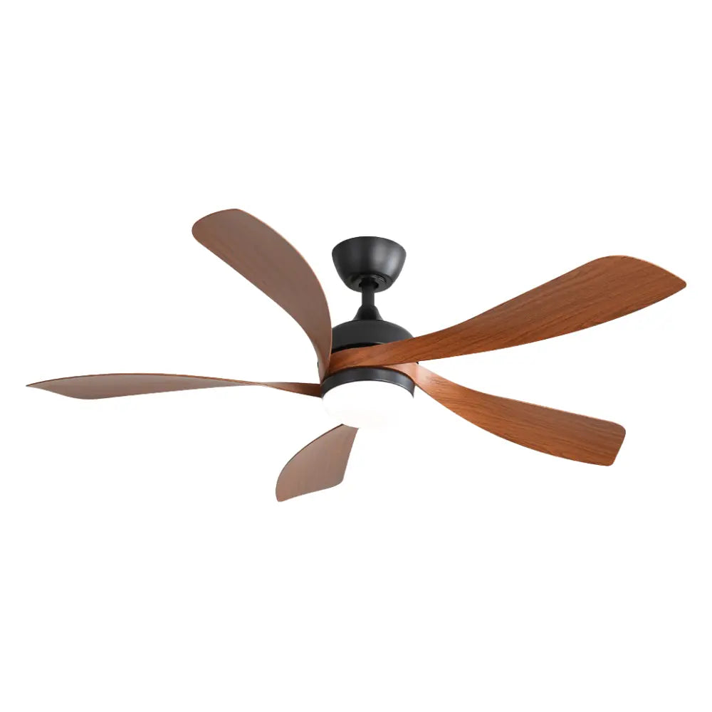 Ventilateur de plafond silencieux DELIO - Couleur bois foncé, LED intégrée