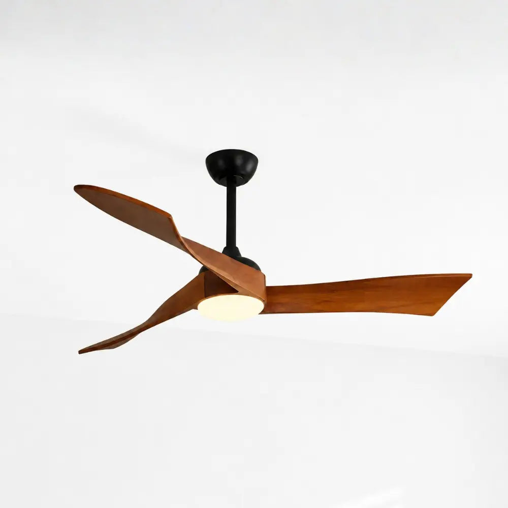 Ventilateur de plafond silencieux CEYLIO - Style nordique, LED intégrée