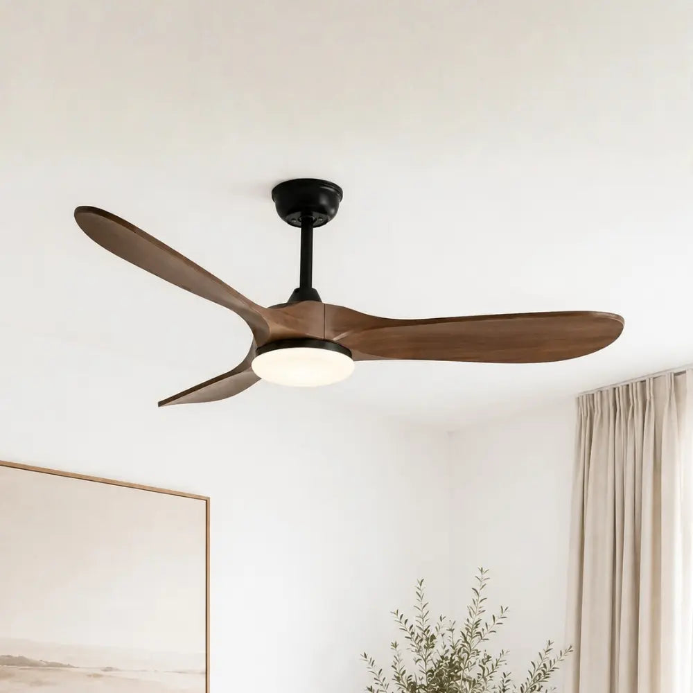 Ventilateur de plafond silencieux AXIO - Style vintage, LED intégrée