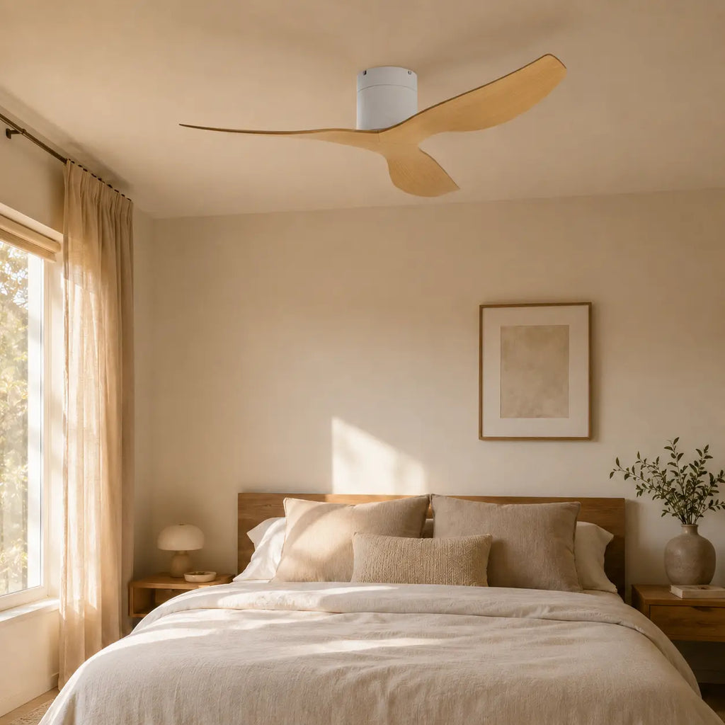 Ventilateur de plafond silencieux LENO - Design plat, sans lumière