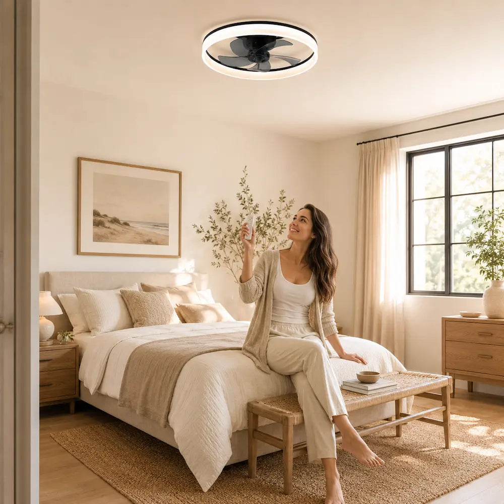 Ventilateur de plafond design pour chambre
