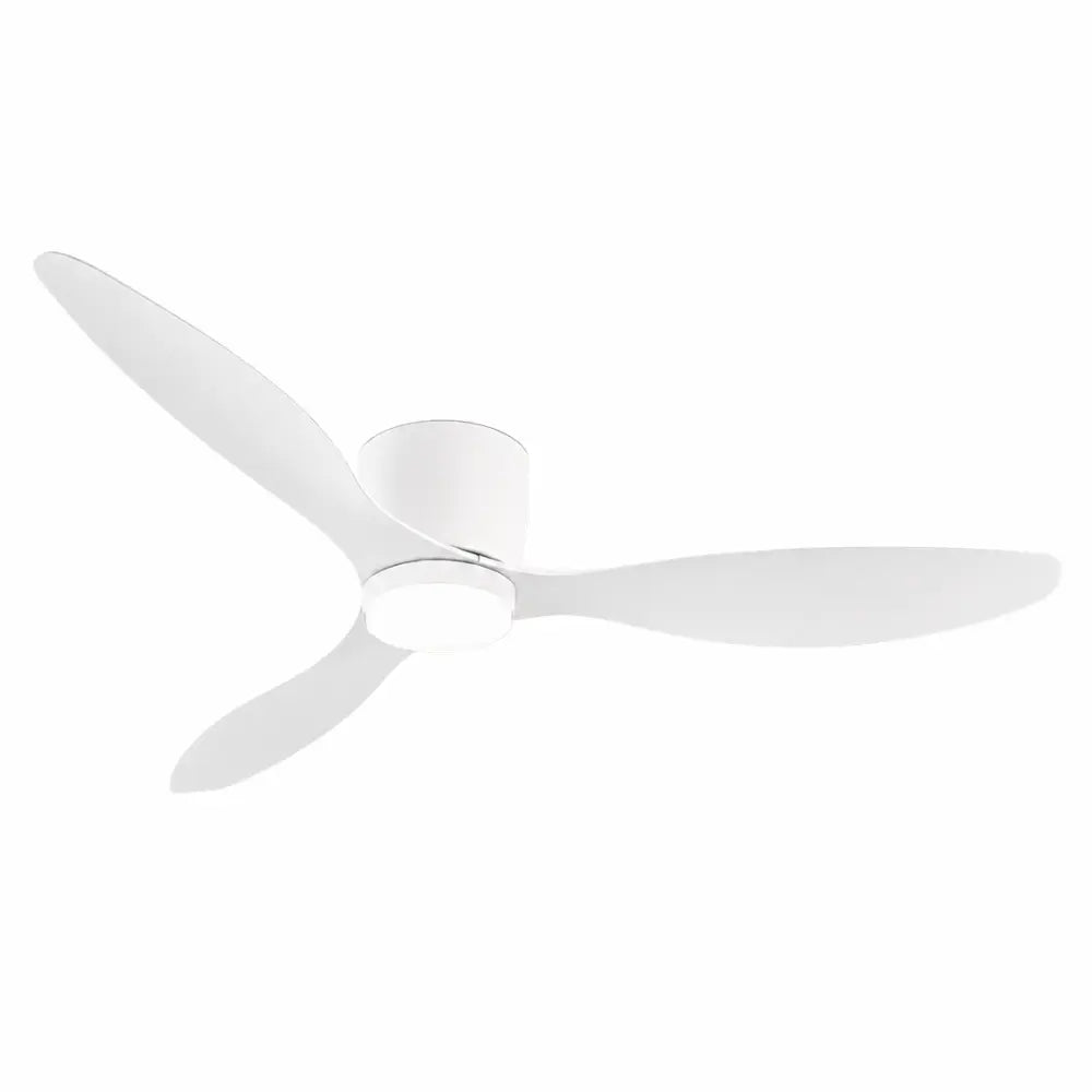 Ventilateur de plafond blanc silencieux avec lumière LED