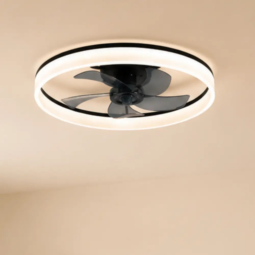 Ventilateur de plafond silencieux moderne couleur noir