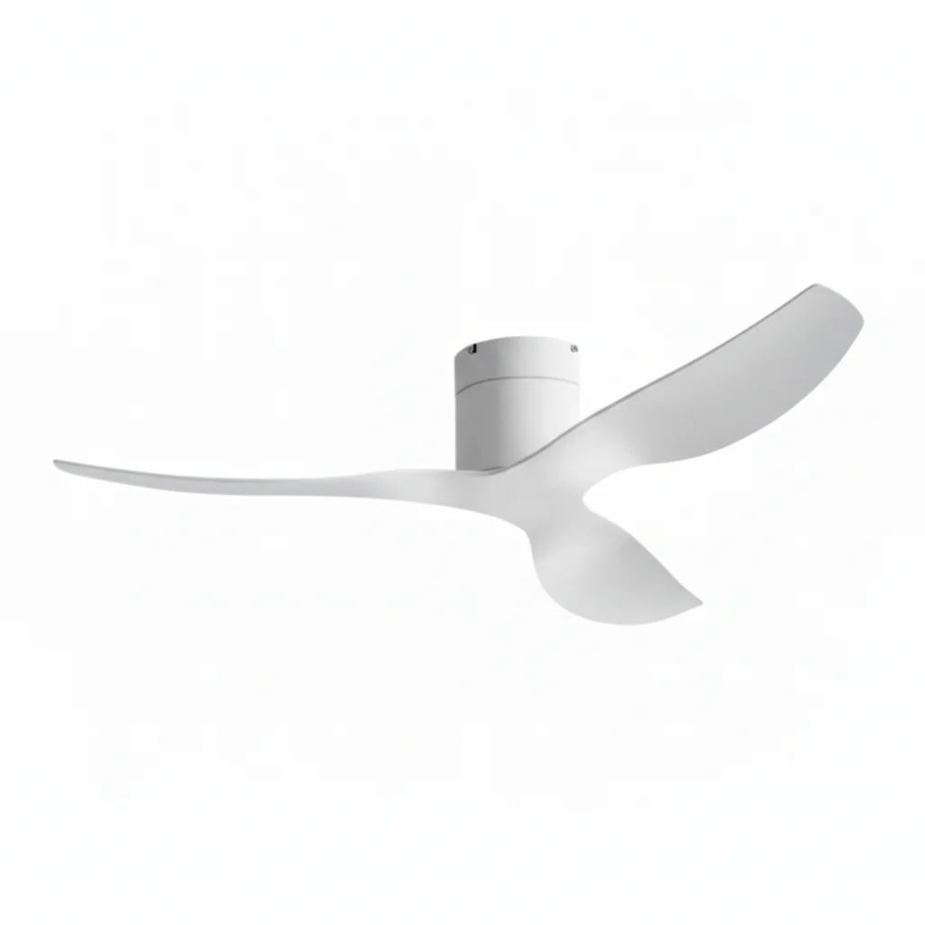 Ventilateur de plafond ELIO blanc design plat sans lumière